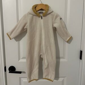 Columbia Cream Hooded Kids Fleece